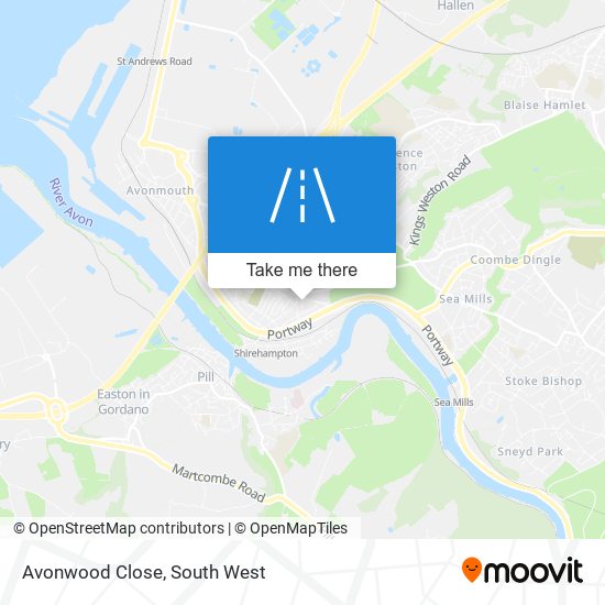 Avonwood Close map