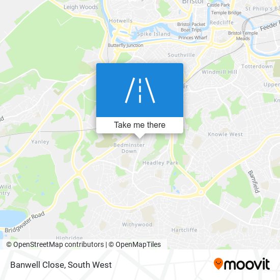 Banwell Close map