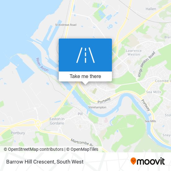 Barrow Hill Crescent map