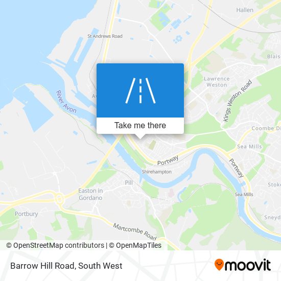 Barrow Hill Road map