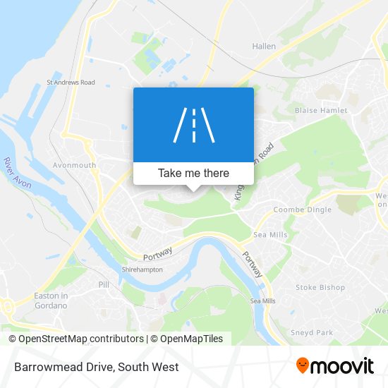 Barrowmead Drive map