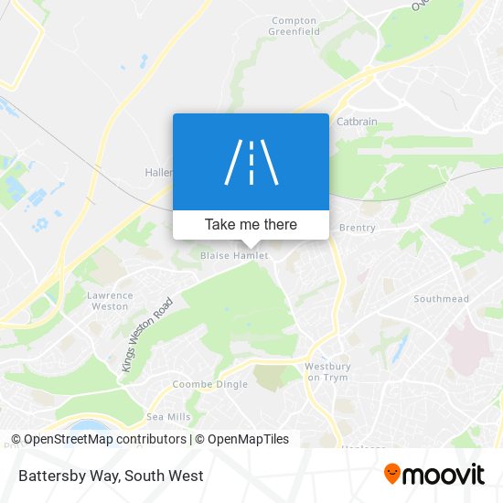 Battersby Way map
