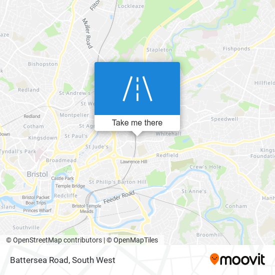 Battersea Road map