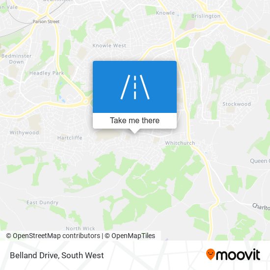 Belland Drive map