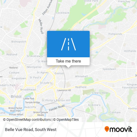 Belle Vue Road map