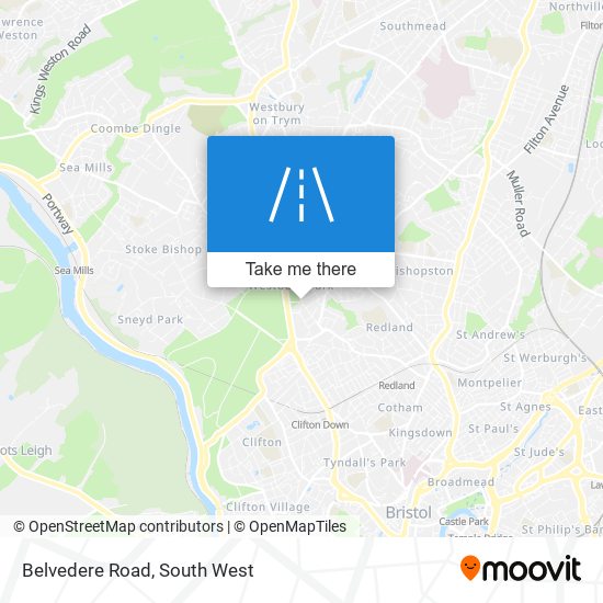 Belvedere Road map