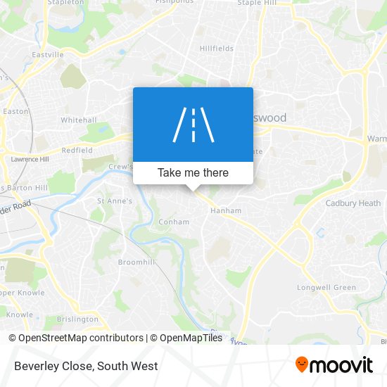 Beverley Close map