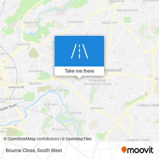 Bourne Close map