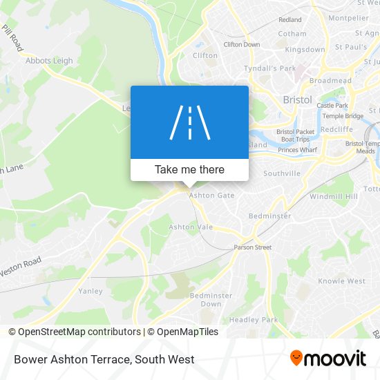 Bower Ashton Terrace map