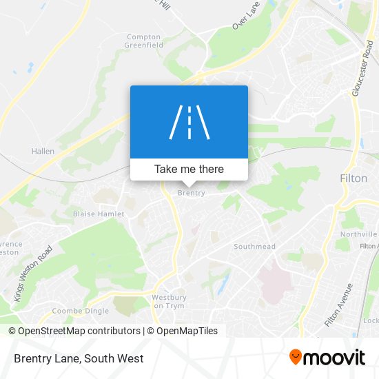 Brentry Lane map