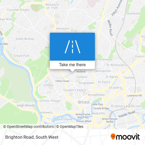 Brighton Road map