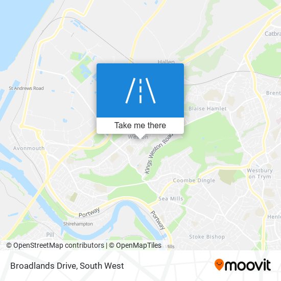 Broadlands Drive map