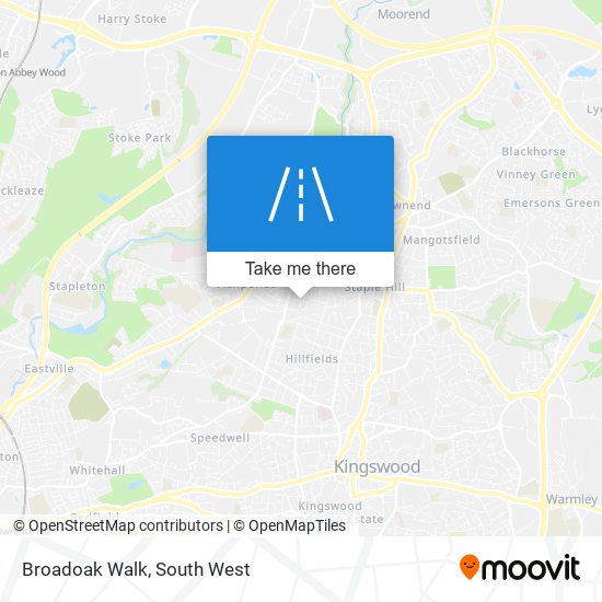 Broadoak Walk map