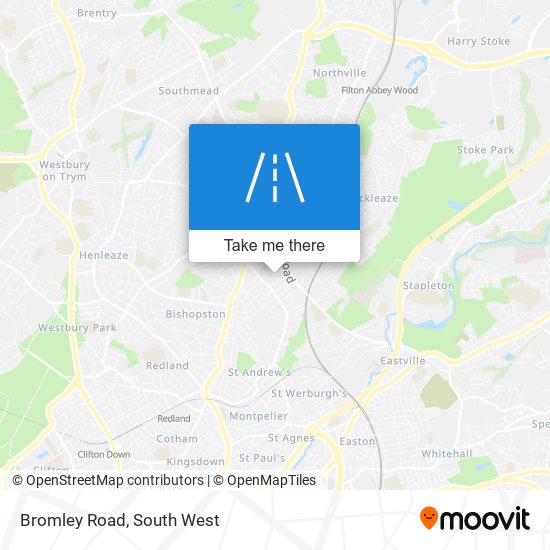 Bromley Road map