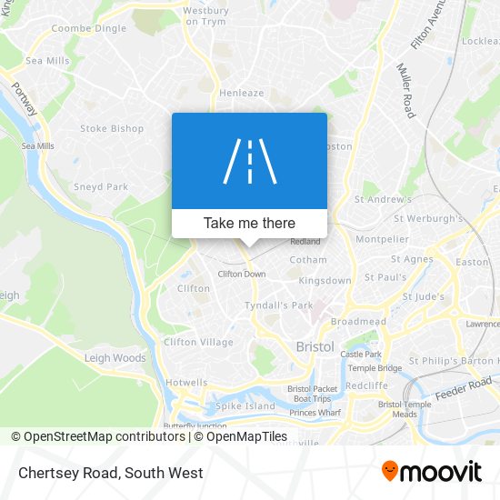 Chertsey Road map