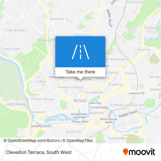 Clevedon Terrace map