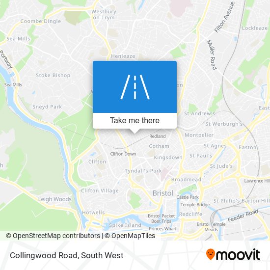 Collingwood Road map