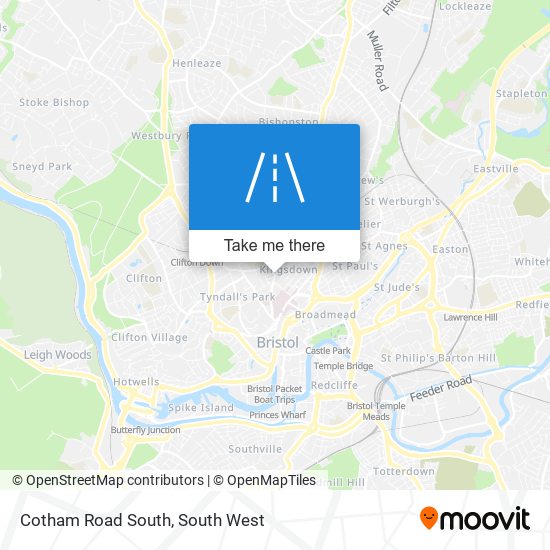 Cotham Road South map