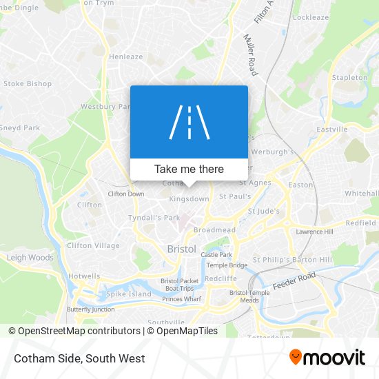 Cotham Side map