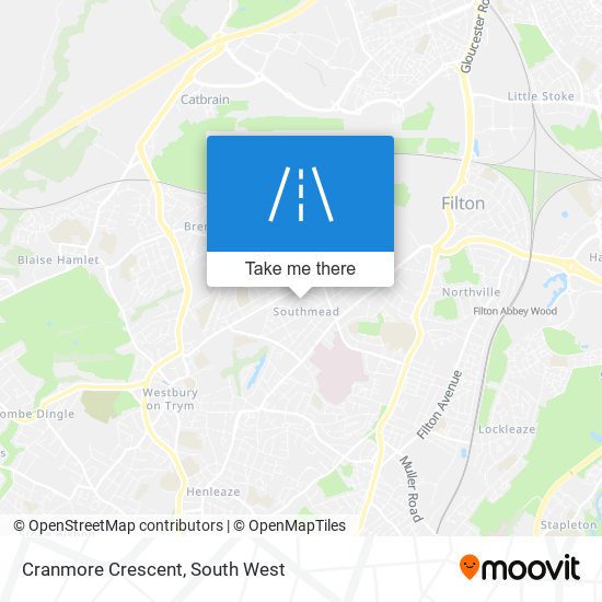 Cranmore Crescent map