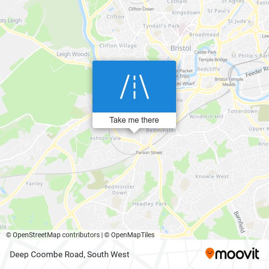 Deep Coombe Road map