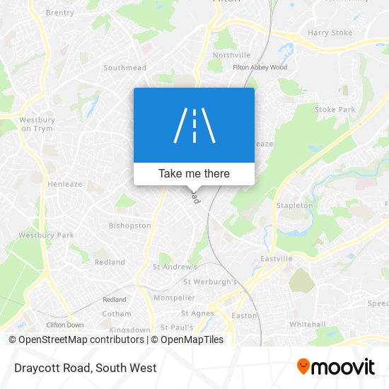 Draycott Road map