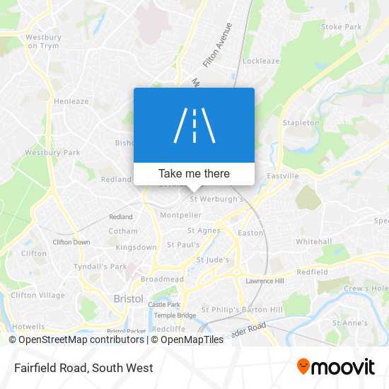 Fairfield Road map