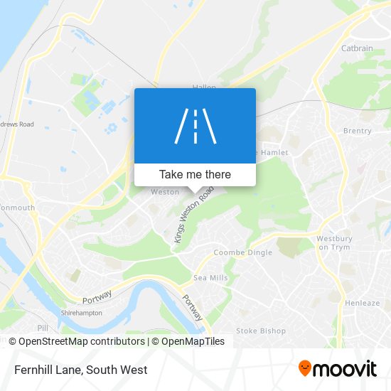 Fernhill Lane map