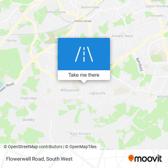 Flowerwell Road map