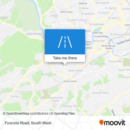 Foxcote Road map