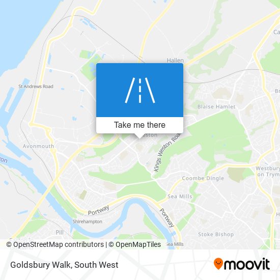 Goldsbury Walk map