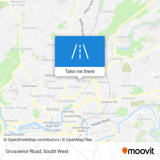 Grosvenor Road map