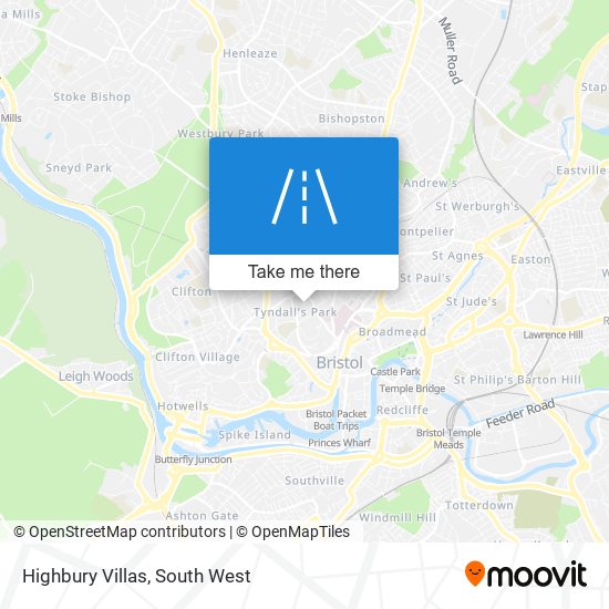 Highbury Villas map