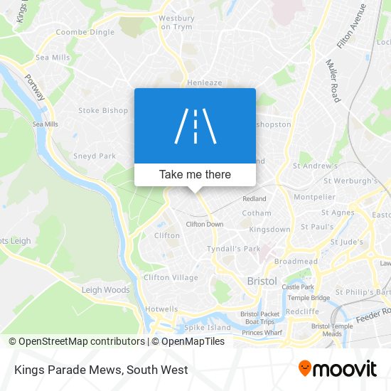 Kings Parade Mews map