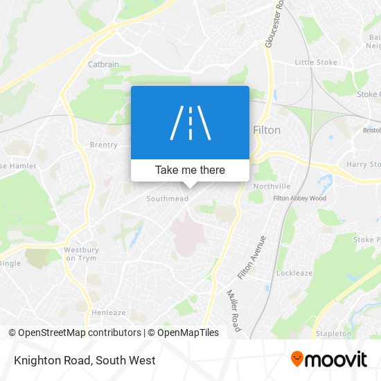 Knighton Road map