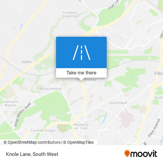 Knole Lane map