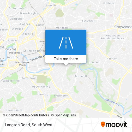 Langton Road map