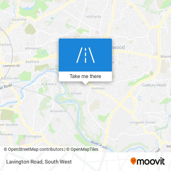 Lavington Road map