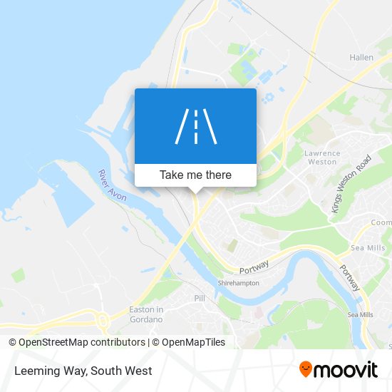 Leeming Way map