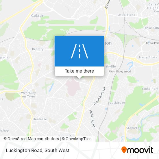 Luckington Road map
