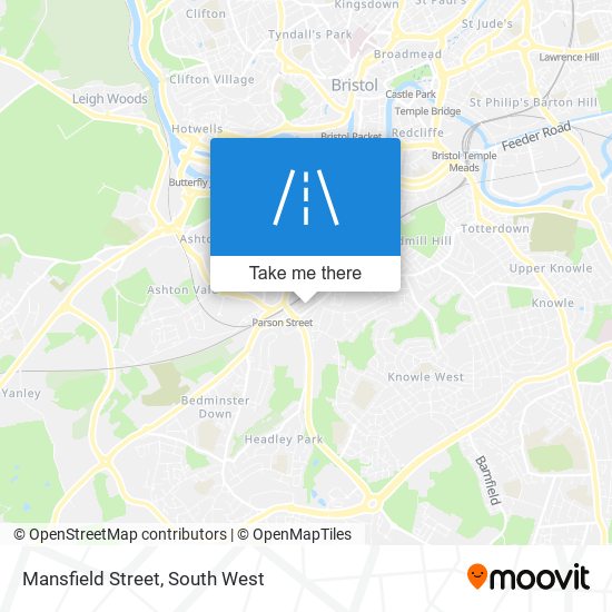 Mansfield Street map