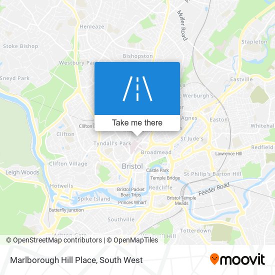 Marlborough Hill Place map