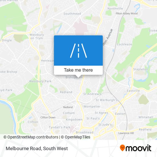 Melbourne Road map