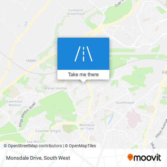 Monsdale Drive map