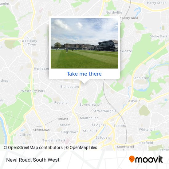 Nevil Road map