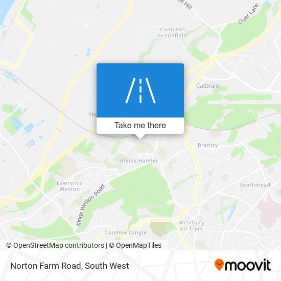 Norton Farm Road map
