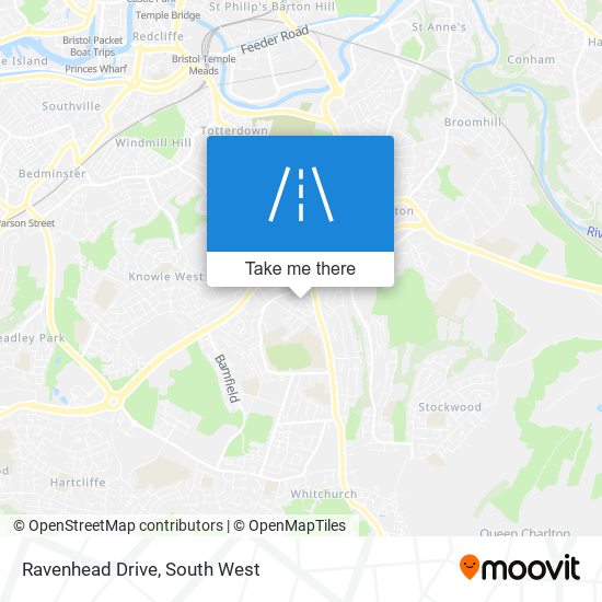 Ravenhead Drive map