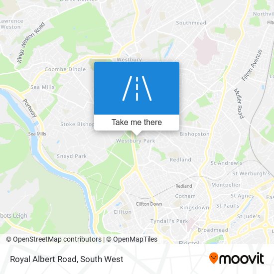 Royal Albert Road map