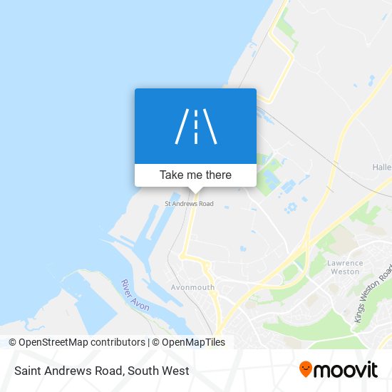 Saint Andrews Road map