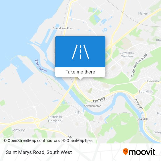 Saint Marys Road map